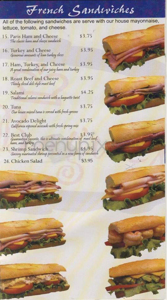 Best Baguette - Portland, OR menu_pic