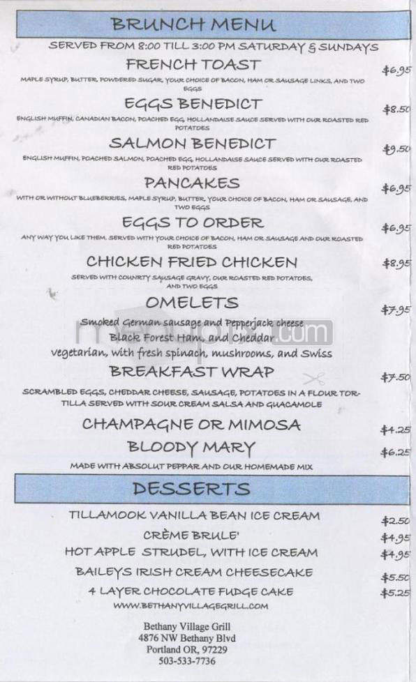 /905176/Bethany-Village-Grill-Portland-OR - Portland, OR