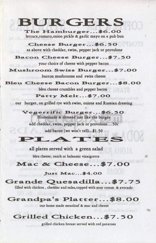 Beulahland - Portland, OR menu_pic
