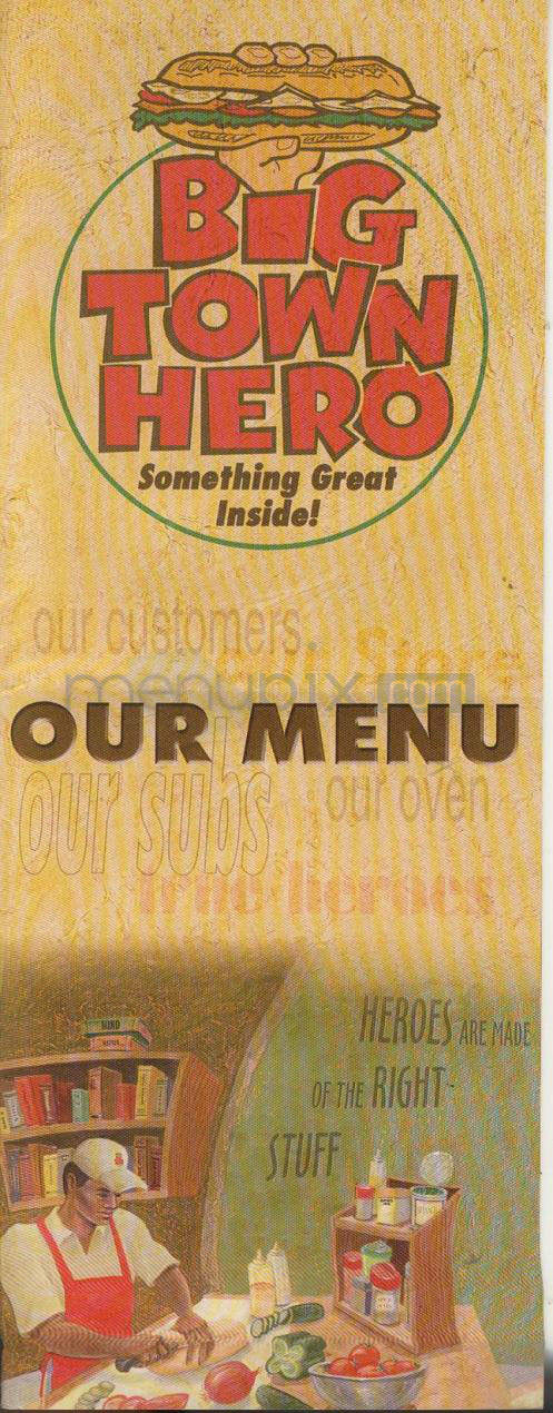 Big Town Hero - Clackamas, OR menu_pic