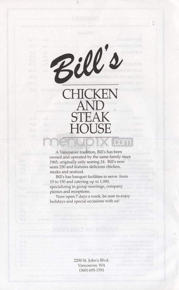 /901115/Bills-Chicken-and-Steak-House-Vancouver-WA - Vancouver, WA