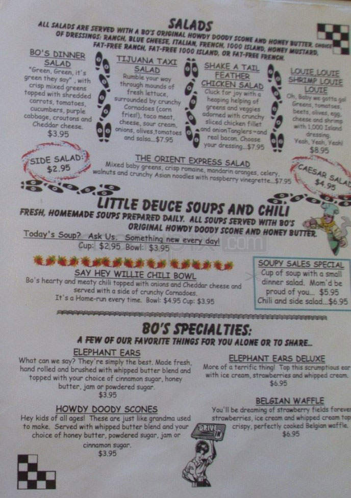 Boppin Bo's Malt Shop & Grill - Vancouver, WA menu_pic