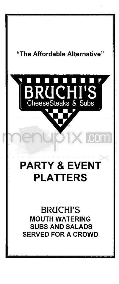 Bruchi's Cheesesteaks & Subs - Portland, OR menu_pic