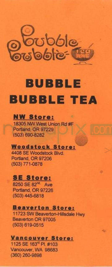 /901454/Bubble-Bubble-Tea-Vancouver-WA - Vancouver, WA