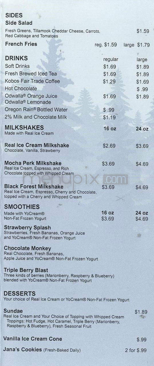 Burgerville - Portland, OR menu_pic
