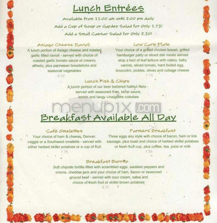 Cafe 10-2-1 - Portland, OR menu_pic