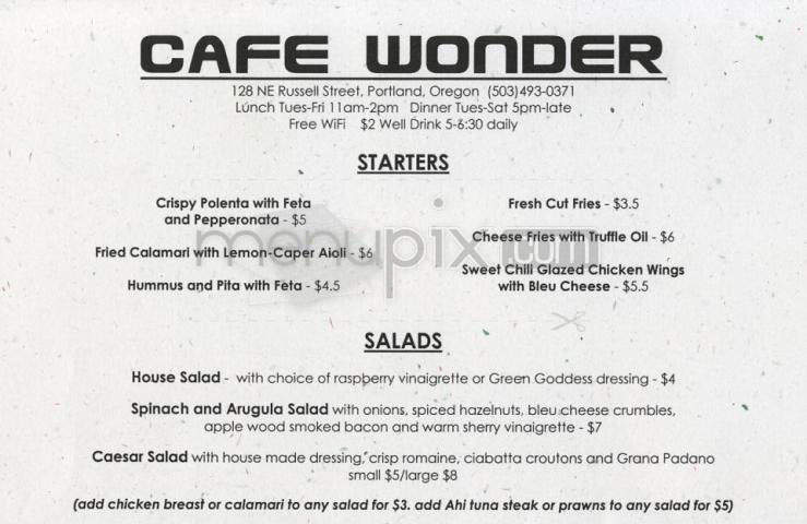 /905326/Cafe-Wonder-Portland-OR - Portland, OR