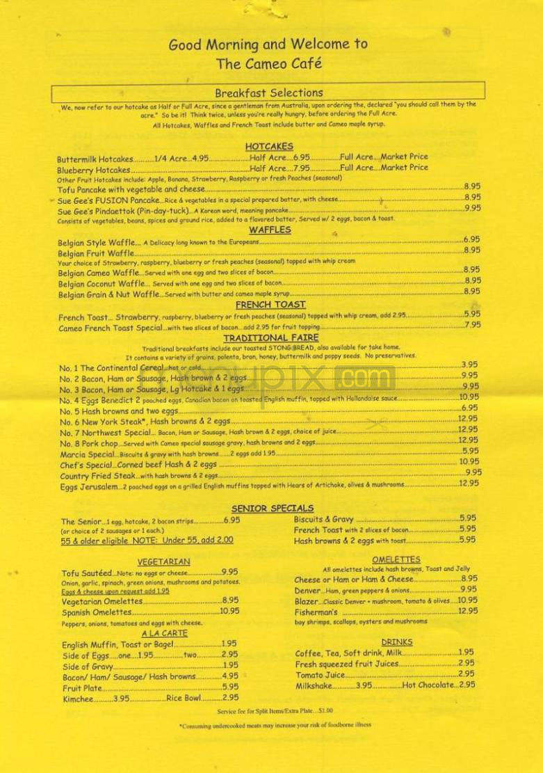 /901195/Cameo-Cafe-Of-Washington-Vancouver-WA - Vancouver, WA
