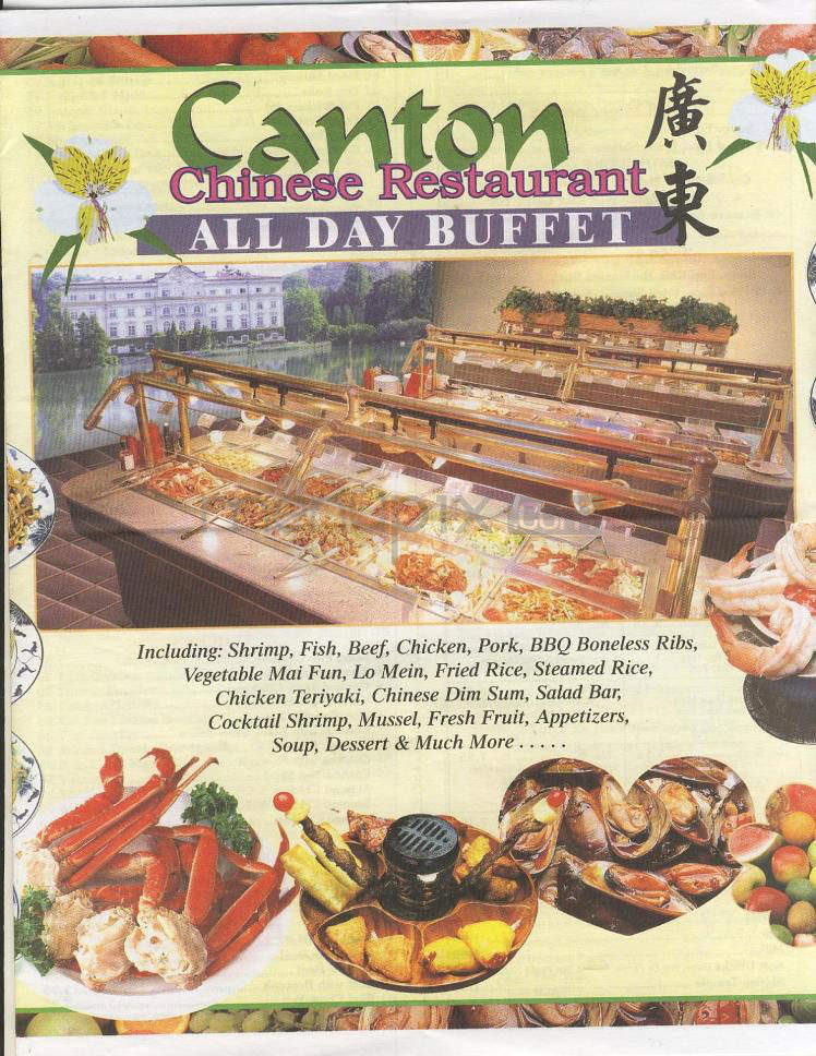 Canton Chinese Buffet - Vancouver, WA menu_pic