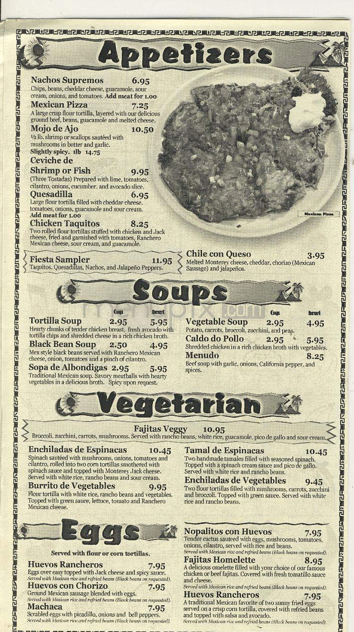 Casa Colima Mexican Restaurant & Cantina - Portland, OR menu_pic