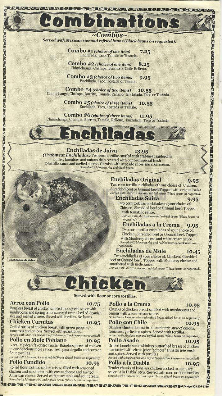Casa Colima Mexican Restaurant & Cantina - Portland, OR menu_pic