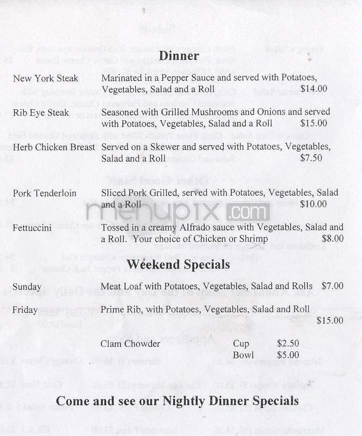 Cascade Springs Restaurant - Vancouver, WA menu_pic