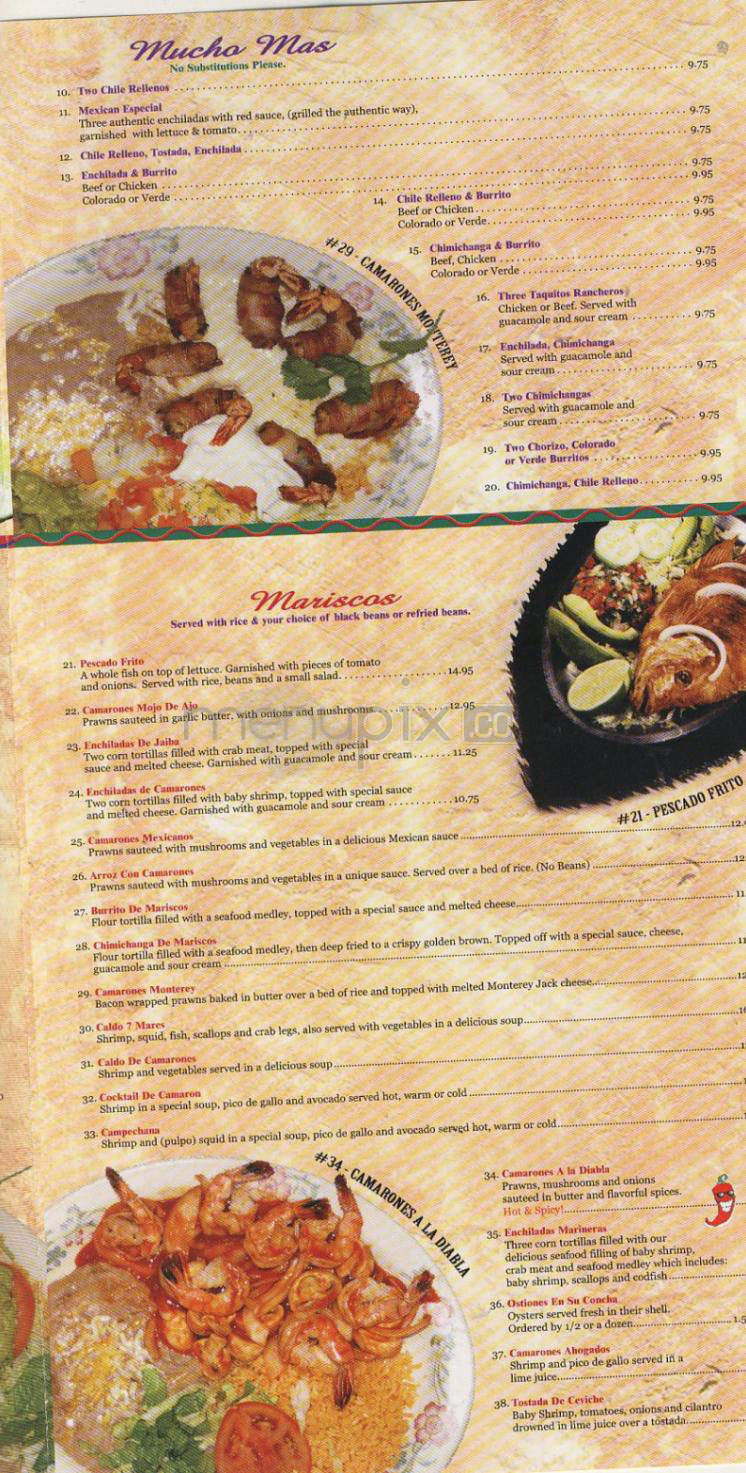 Catedral Tapatia - Vancouver, WA menu_pic