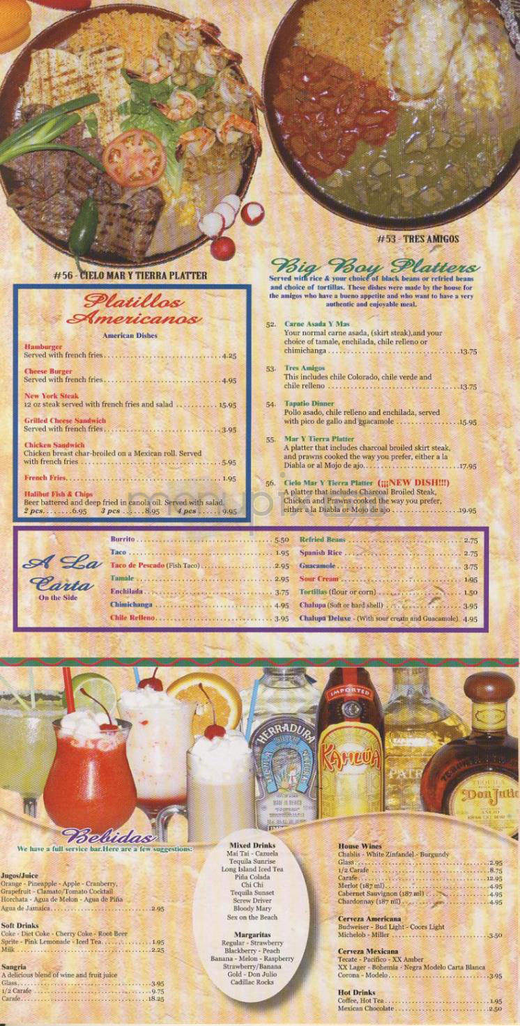 Catedral Tapatia - Vancouver, WA menu_pic