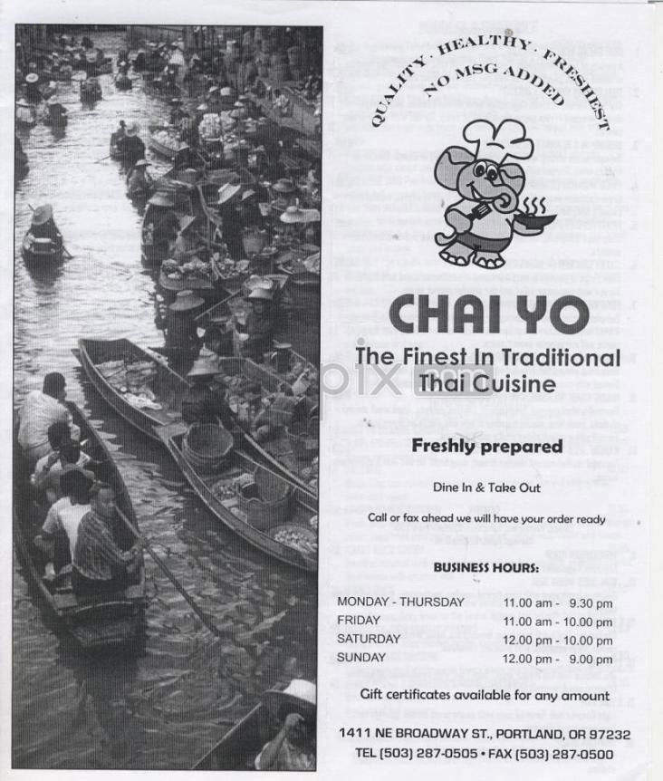 /905385/Chai-Yo-Thai-Restaurant-Portland-OR - Portland, OR