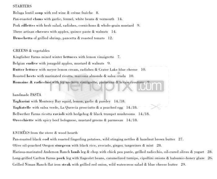 Clarklewis - Portland, OR menu_pic