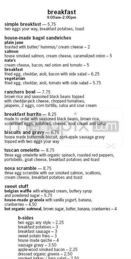 Clinton Corner Cafe - Portland, OR menu_pic