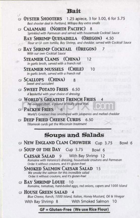 Hawthorne Fish House - Portland, OR menu_pic