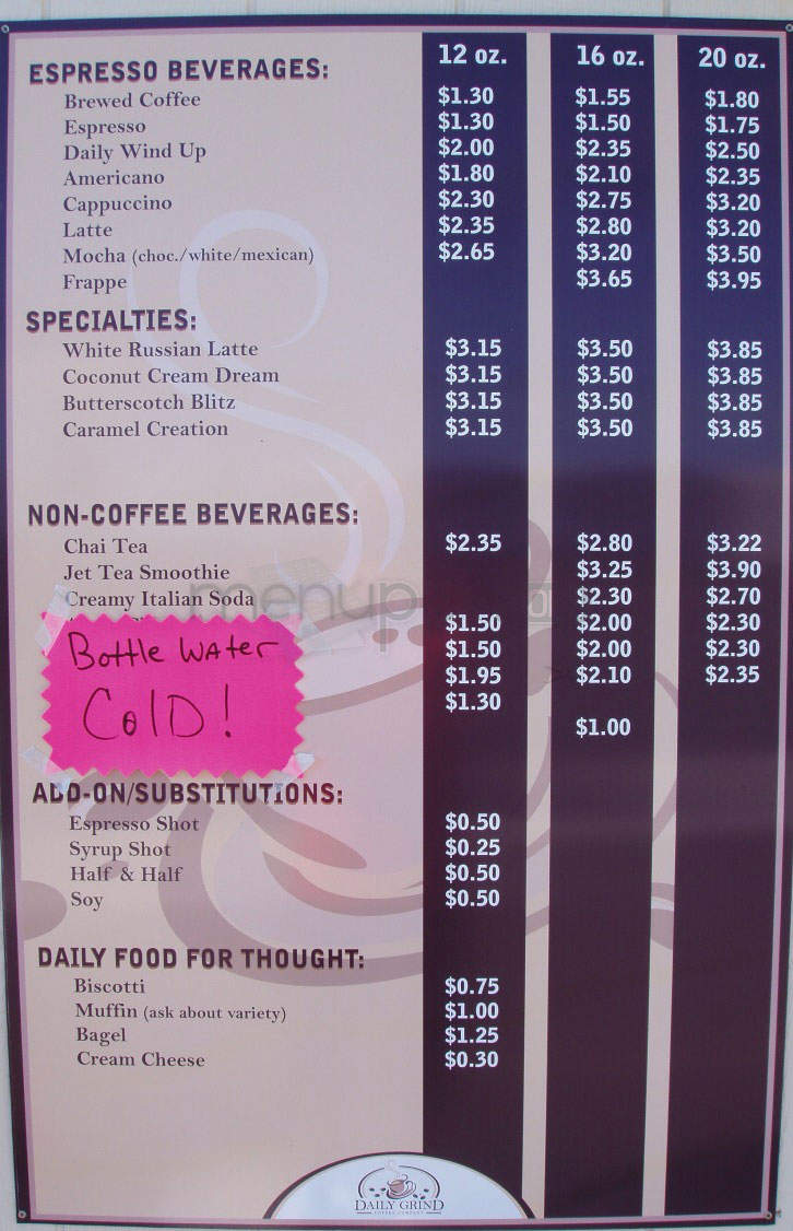 /2501110/Daily-Grind-Menu-Osage-Beach-MO - Osage Beach, MO