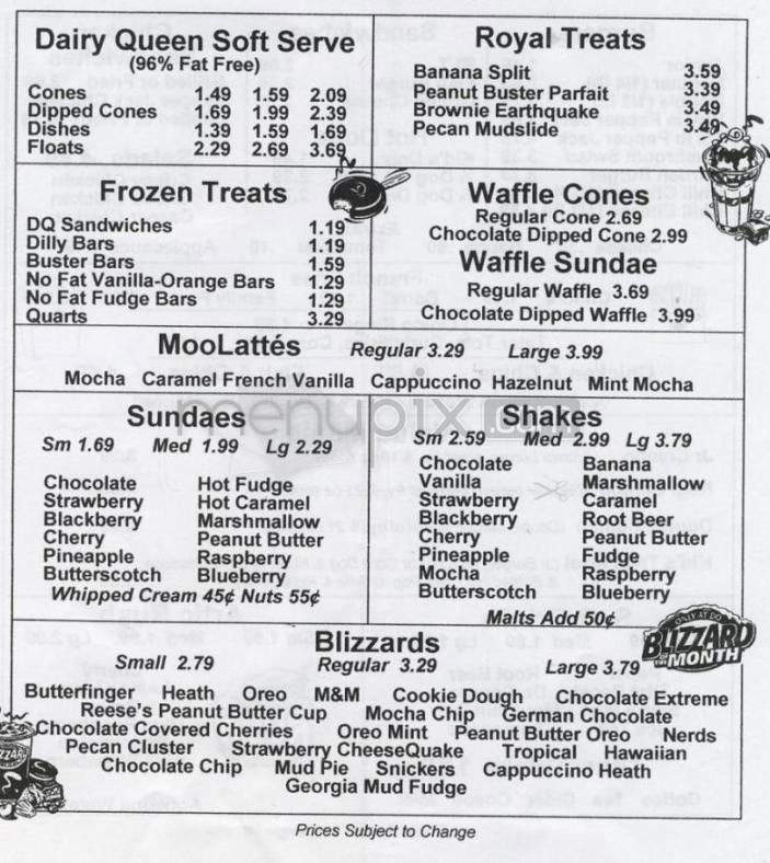 /2501120/Dairy-Queen-Menu-Maryville-MO - Maryville, MO