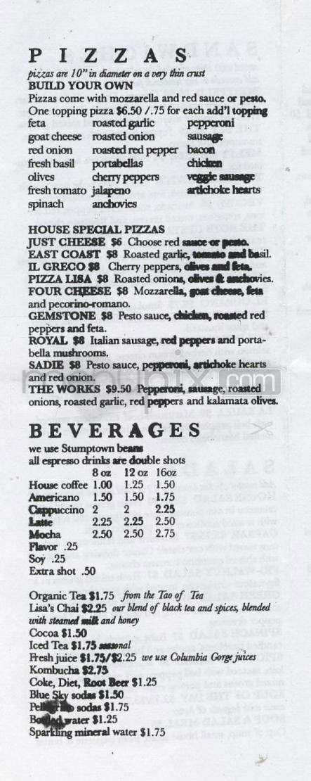 Detour Cafe - Portland, OR menu_pic