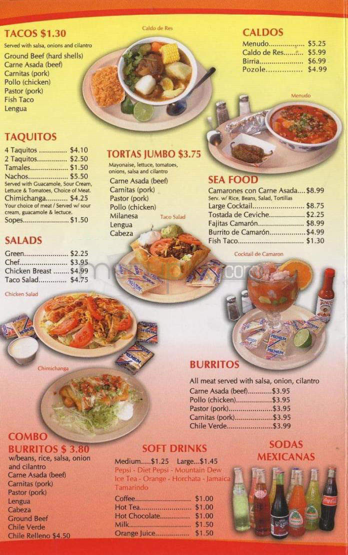 Don Pedro Mexican Restaurant - Vancouver, WA menu_pic