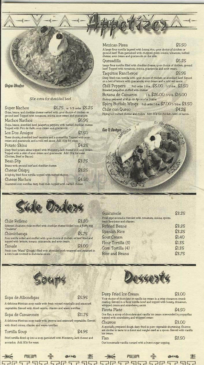 El Indio - Portland, OR menu_pic