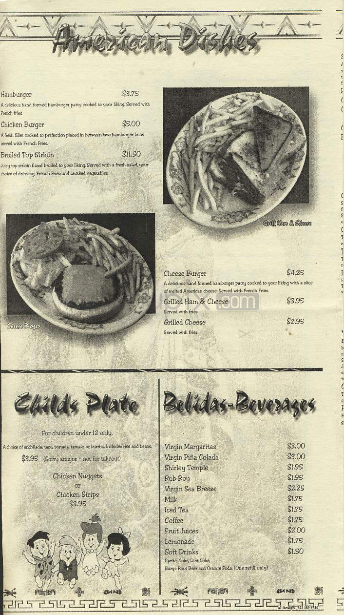 El Indio - Portland, OR menu_pic
