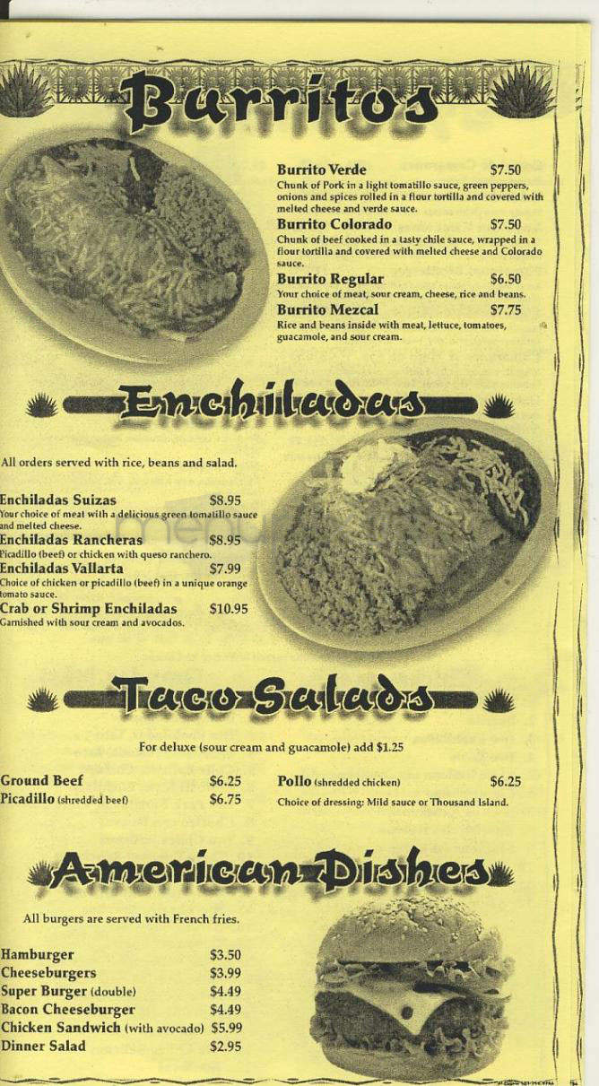 El Mezcal - Portland, OR menu_pic