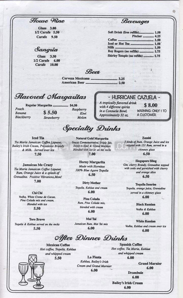 El Ranchito Mexican Restaurant - Portland, OR menu_pic