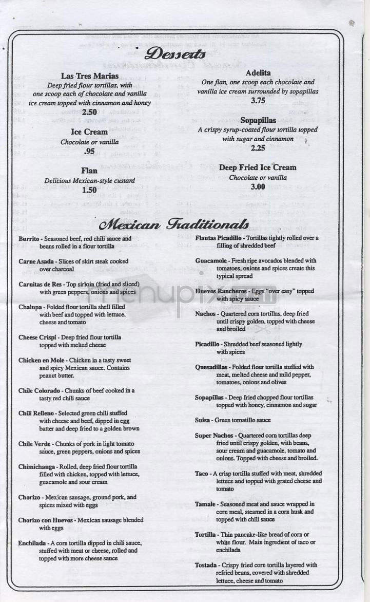 El Ranchito Mexican Restaurant - Portland, OR menu_pic