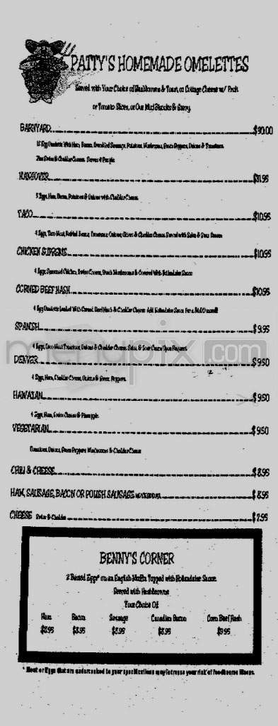 Fatty Patty's Restaurant - Vancouver, WA menu_pic