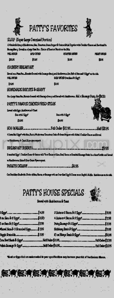 Fatty Patty's Restaurant - Vancouver, WA menu_pic