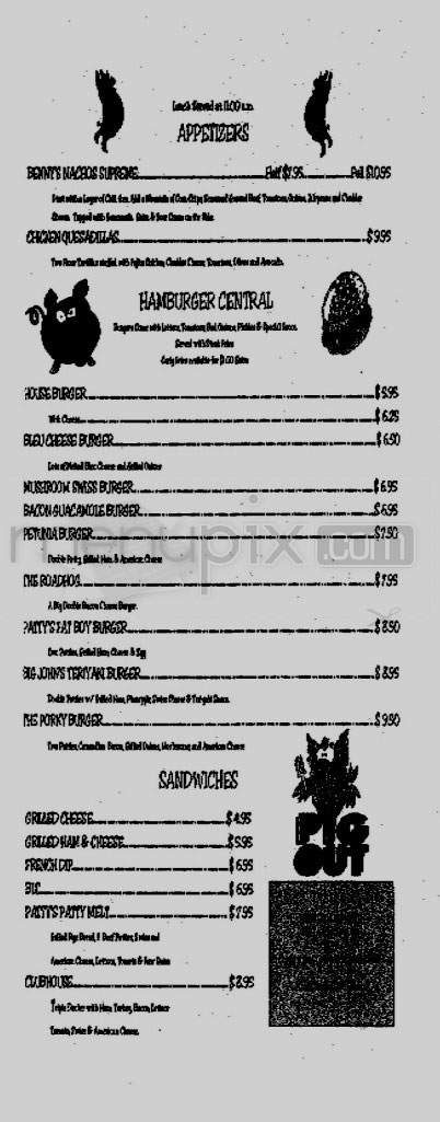 Fatty Patty's Restaurant - Vancouver, WA menu_pic