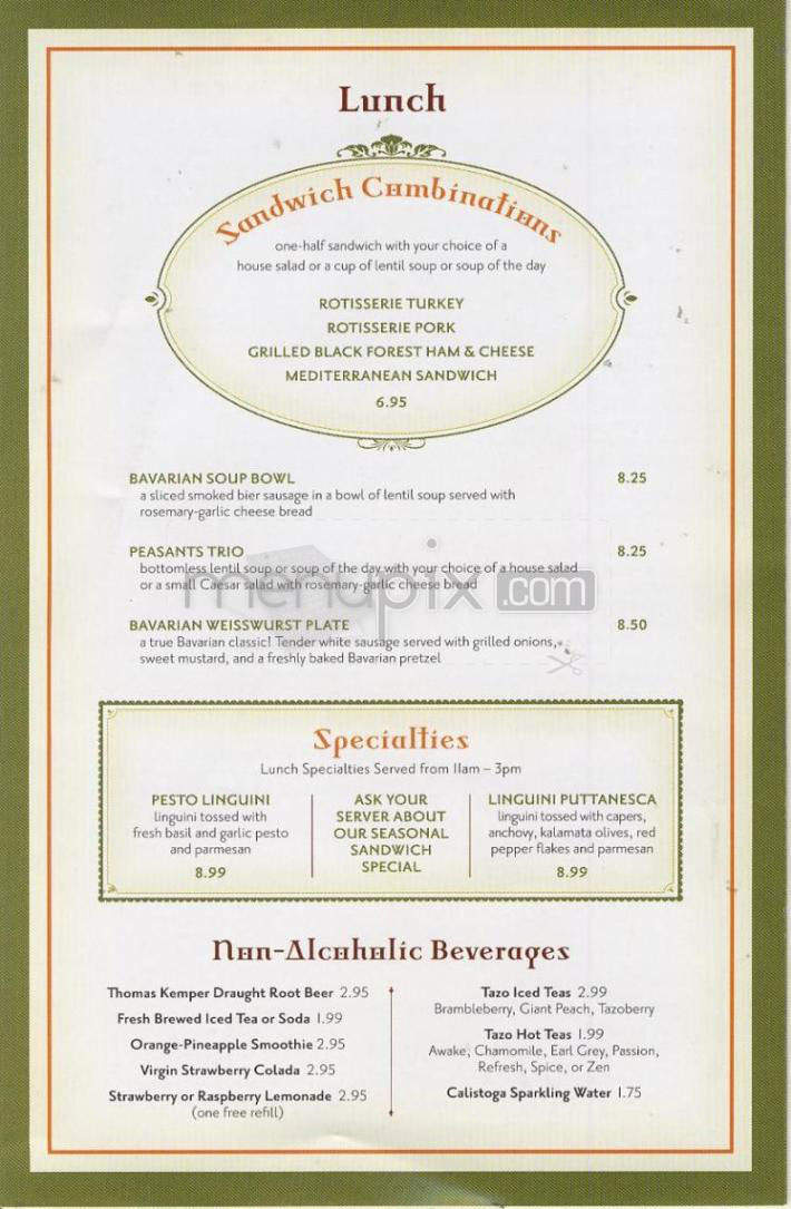 Gustav's Pub & Grill - Vancouver, WA menu_pic