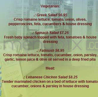 Habibi Restaurant - Portland, OR menu_pic