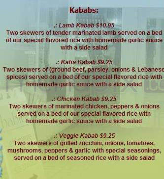 Habibi Restaurant - Portland, OR menu_pic