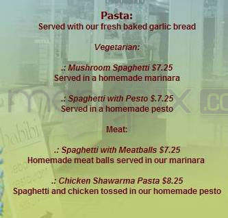Habibi Restaurant - Portland, OR menu_pic