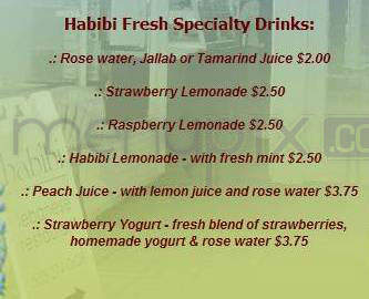 Habibi Restaurant - Portland, OR menu_pic