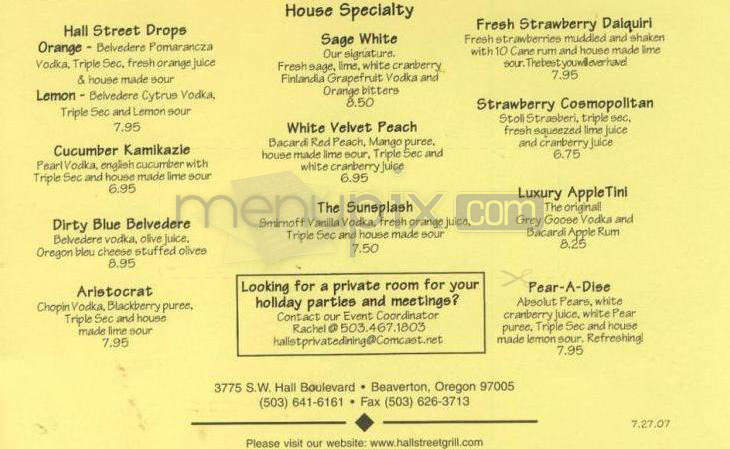 /908208/Hall-Street-Grill-Beaverton-OR - Beaverton, OR