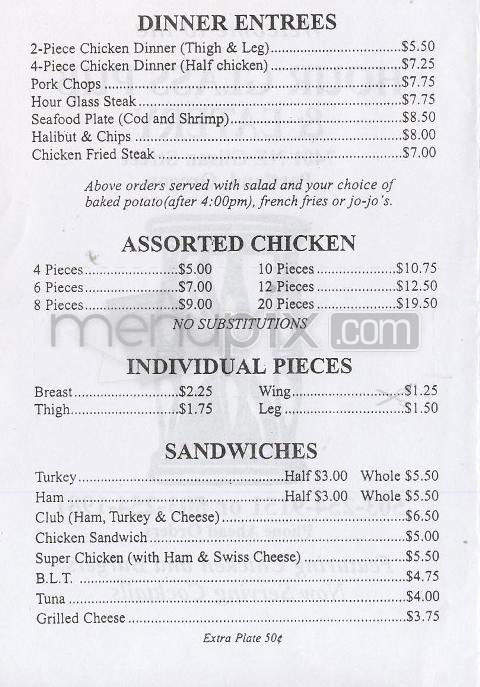 Hour Glass Pub & Eatery - Portland, OR menu_pic