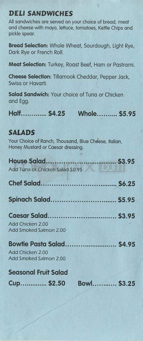 Igloo Restaurant - Vancouver, WA menu_pic