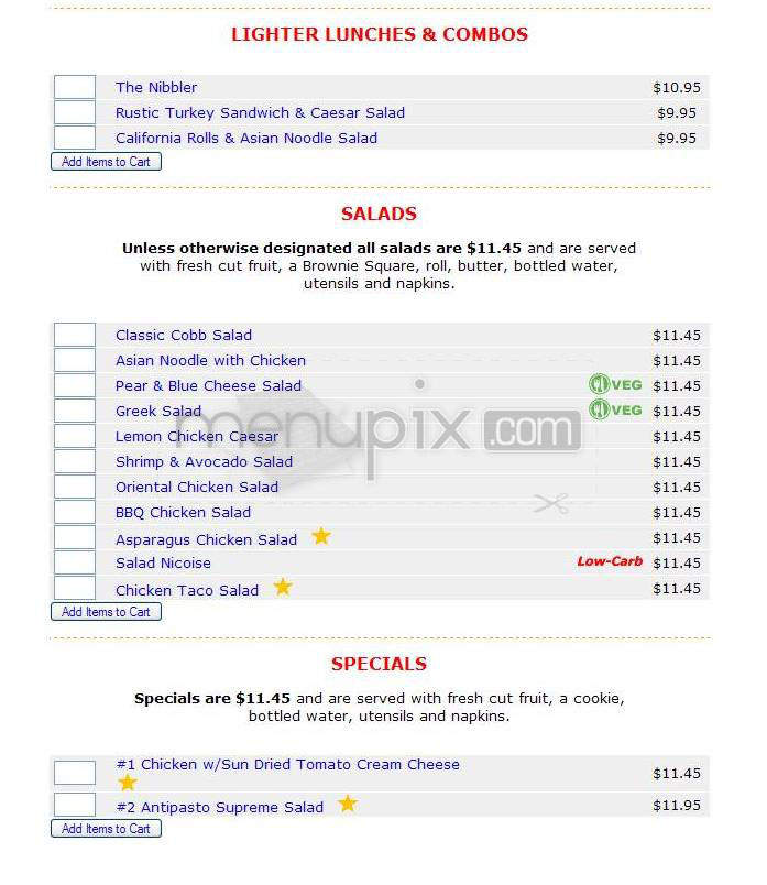 Ingallinas Box Lunch Express - Portland, OR menu_pic