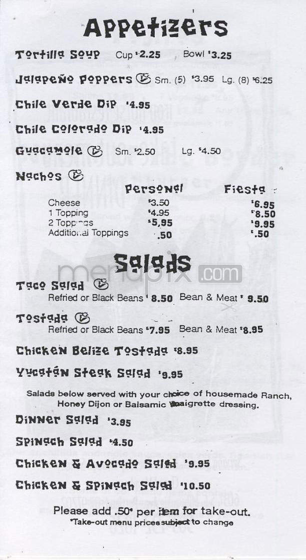 Iron Horse Restaurant - Portland, OR menu_pic
