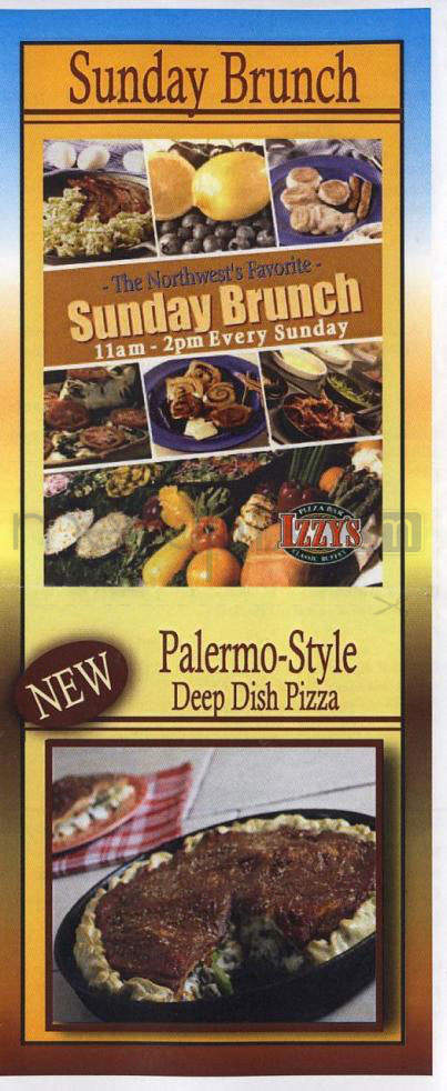 Izzy's Pizza Bar & Buffet - Portland, OR menu_pic