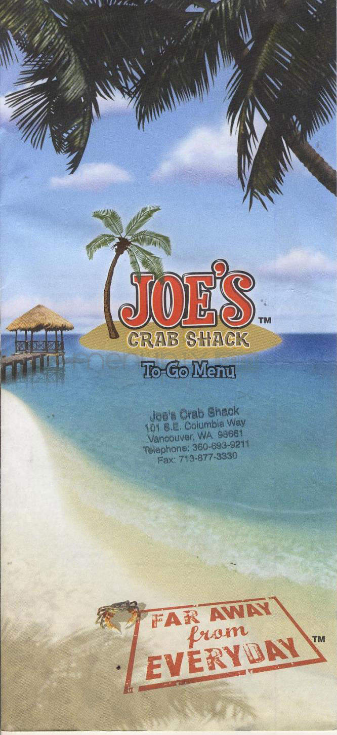 Joe's Crab Shack - Maple Grove, MN menu_pic