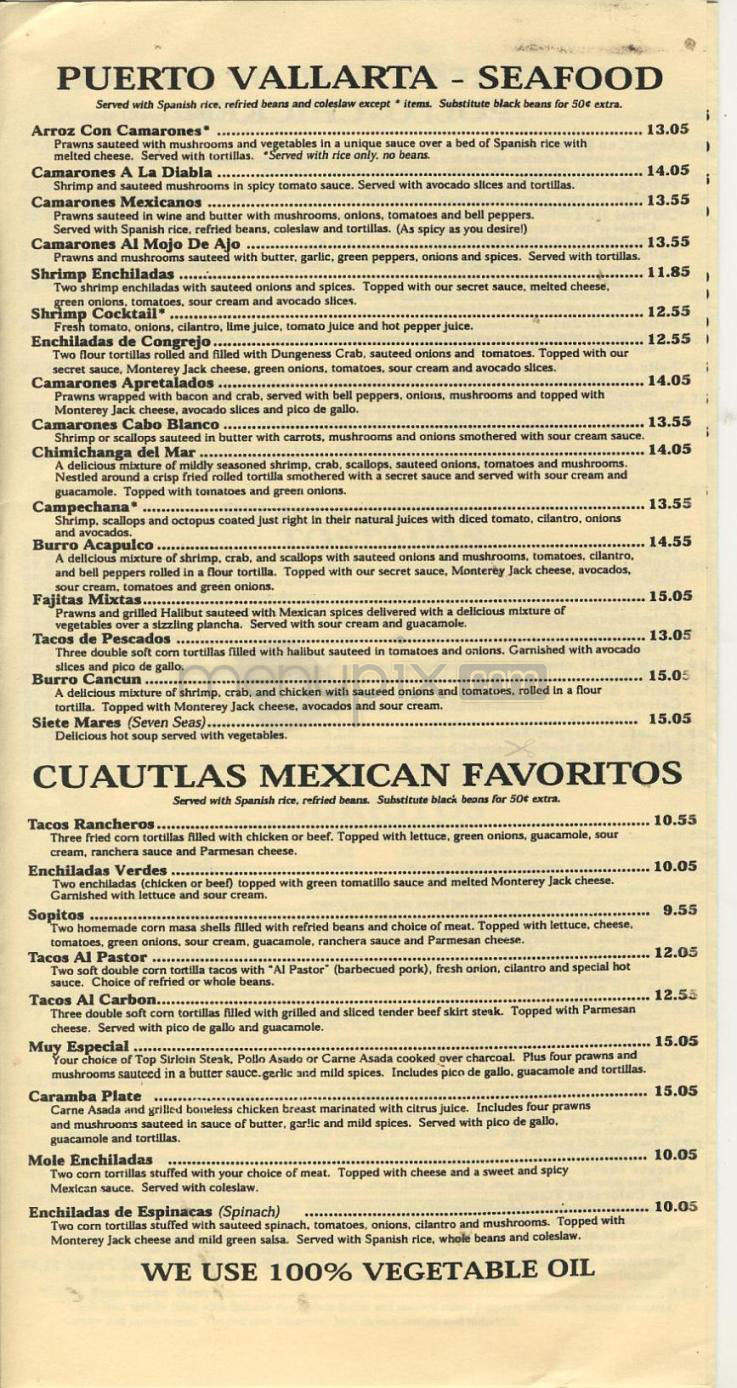 Juan Colorado - Gresham, OR menu_pic