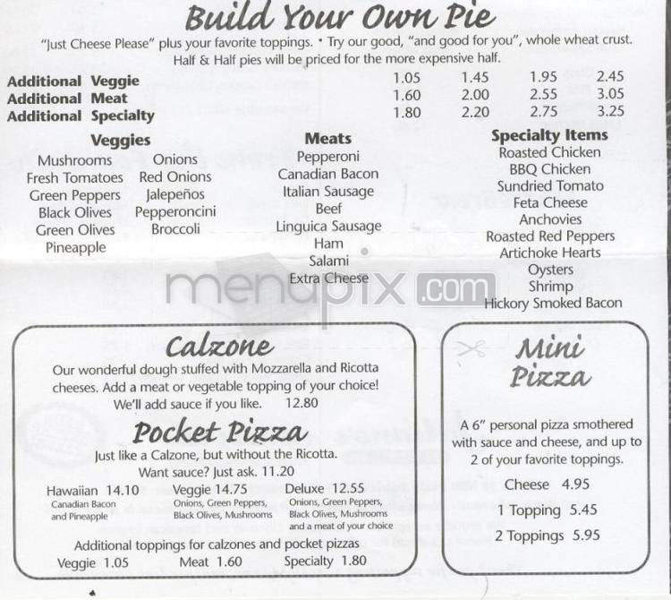 Juliano's Pizzeria - Vancouver, WA menu_pic