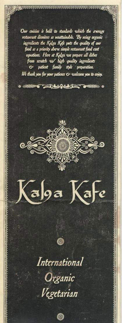 Kalga Kafe - Portland, OR menu_pic