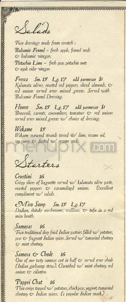 Kalga Kafe - Portland, OR menu_pic